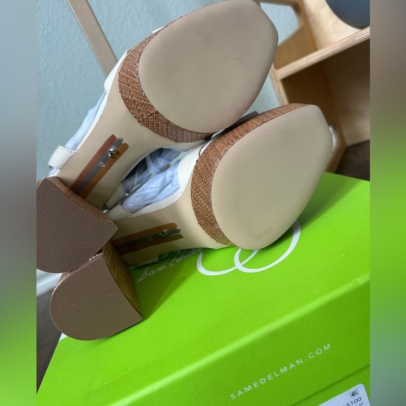 Sam Edelman | Nolita Platform Sandal in Modern Ivory Leather - Picture 9 of 9